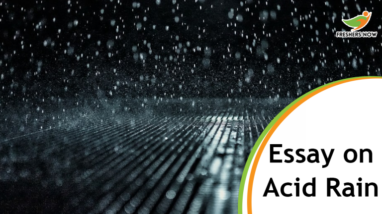 Essay on Acid Rain for Students and Children | PDF Download