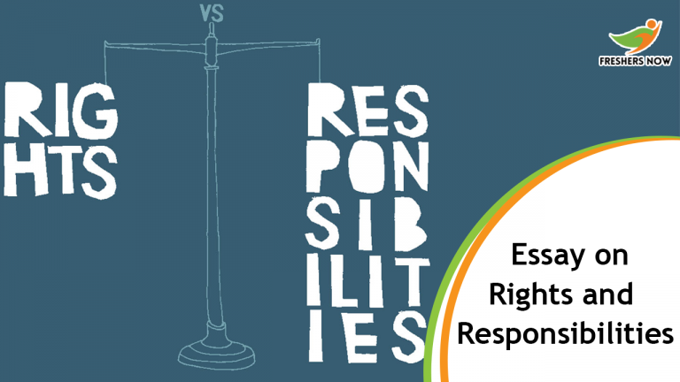 Essay on Rights and Responsibilities of Citizens for Students and Children | PDF Download