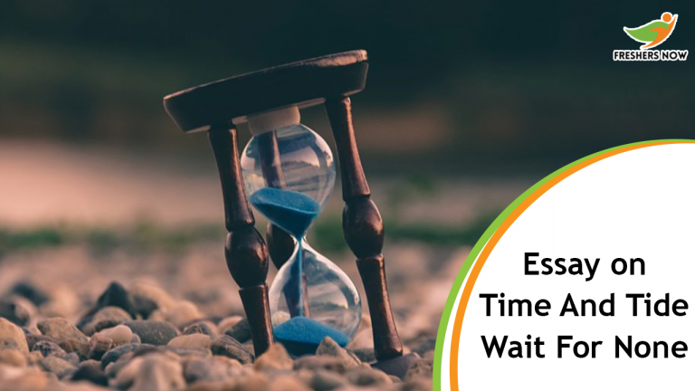 Time and Tide Wait for None Essay for Students and Children | PDF Download