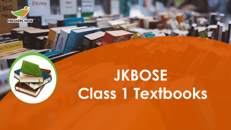 JKBOSE Class 1 Textbooks PDF Download For All Subjects