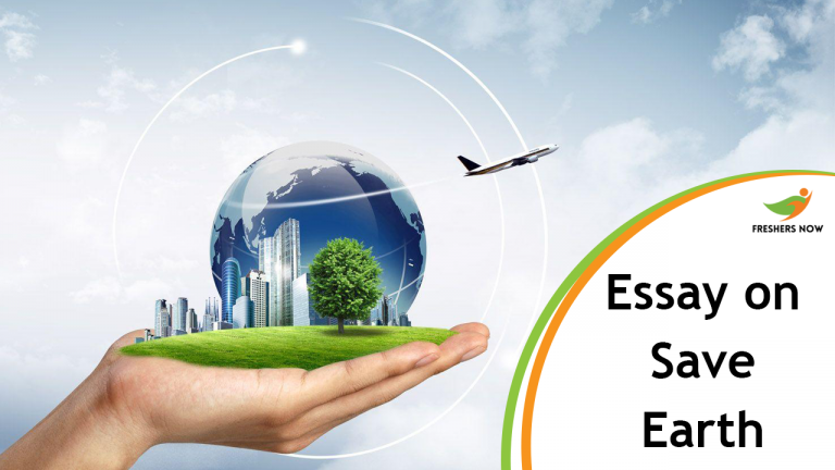 Essay on Save Earth for Students and Children | PDF Download