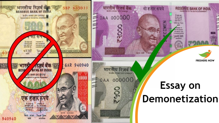Essay On Demonetization for Students and Children | PDF Download