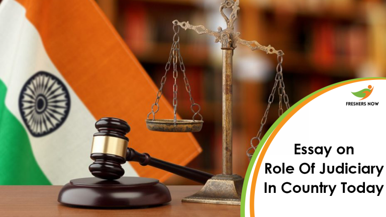 Essay on Role of Judiciary in Country Today for Students and Children | PDF Download