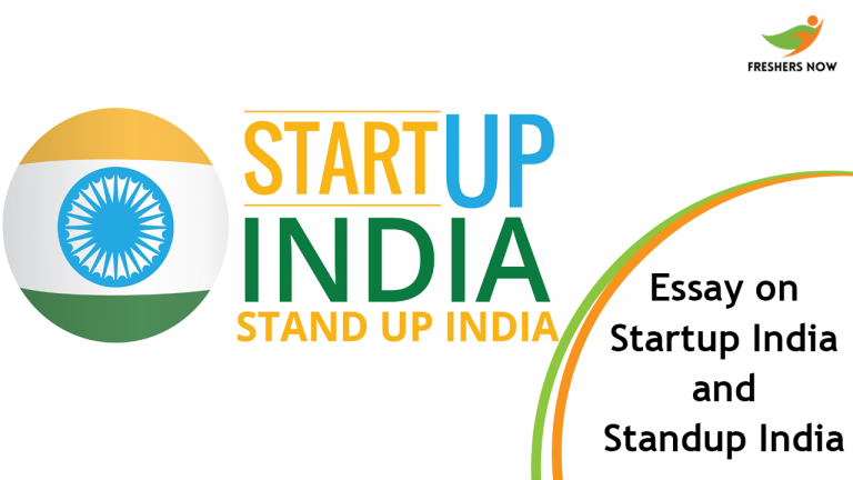 Essay On Startup India and Standup India for Students and Children | PDF Download
