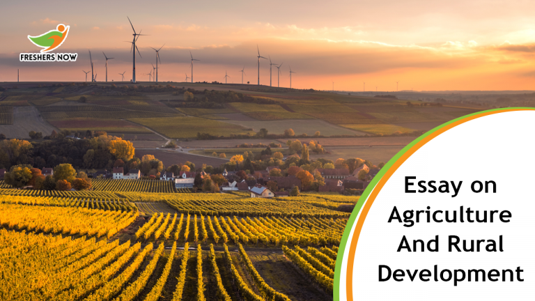 Essay on Agriculture and Rural Development for Students and Children | PDF Download