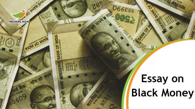 Essay on Black Money for Students and Children | PDF Download