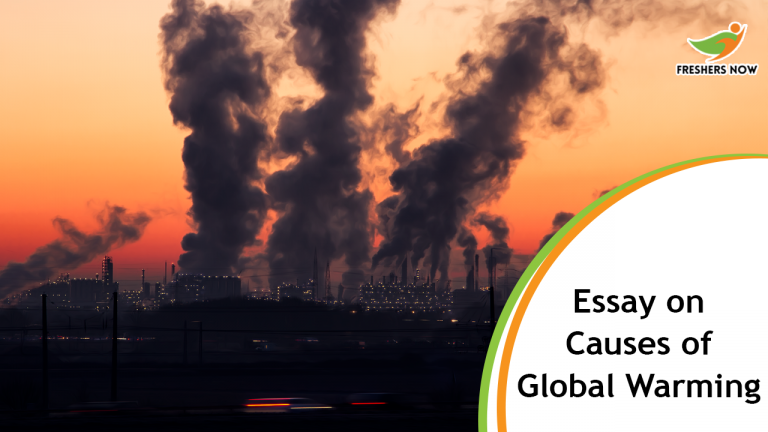 Essay on Causes of Global Warming Students and Children | PDF Download