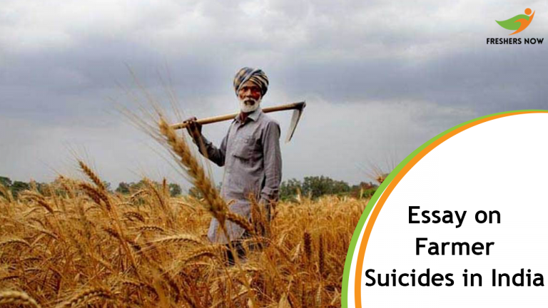 Essay on Farmer Suicides in India for Students and Children | PDF Download