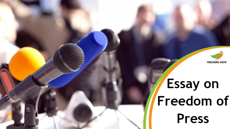 Essay on Freedom of Press for Students and Children | PDF Download