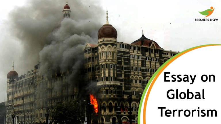 Essay on Global Terrorism for Students and Children | PDF Download