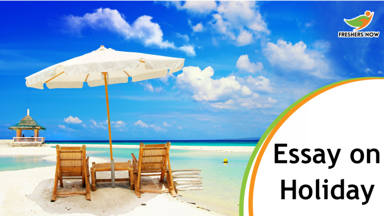 Essay on Holiday for Students and Children | PDF Download