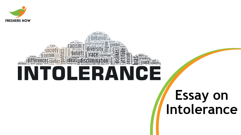 Essay on Intolerance for Students and Children | PDF Download