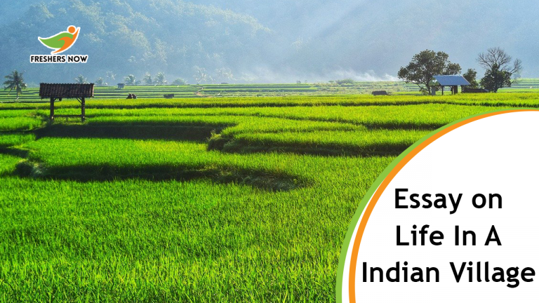 Essay On Life in an Indian Village for Students and Children | PDF Download