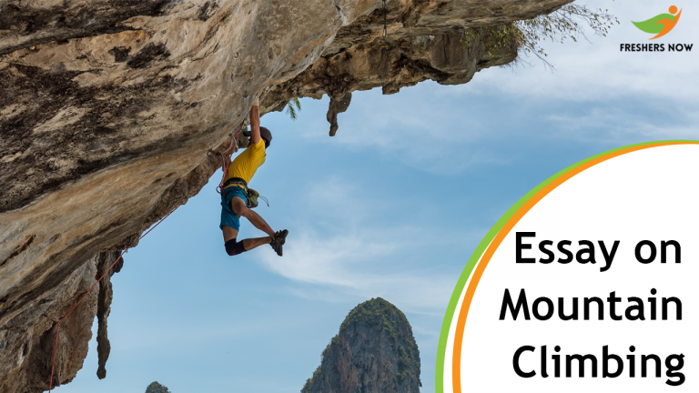 Essay on Mountain Climbing for Students and Children | PDF Download