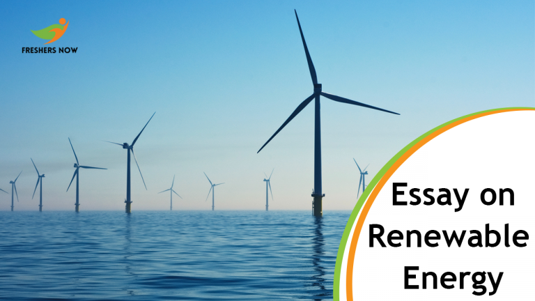 Essay On Renewable Energy Sources for Students and Children | PDF Download