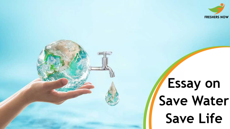 Essay on Save Water Save Life for Students and Children | PDF Download