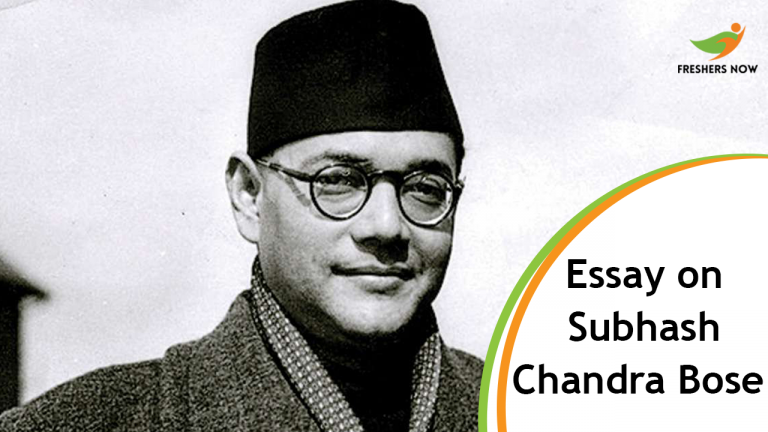 Essay on Subhash Chandra Bose For Students and School Children