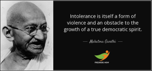 Mahatma Gandhi Words About Intolerance