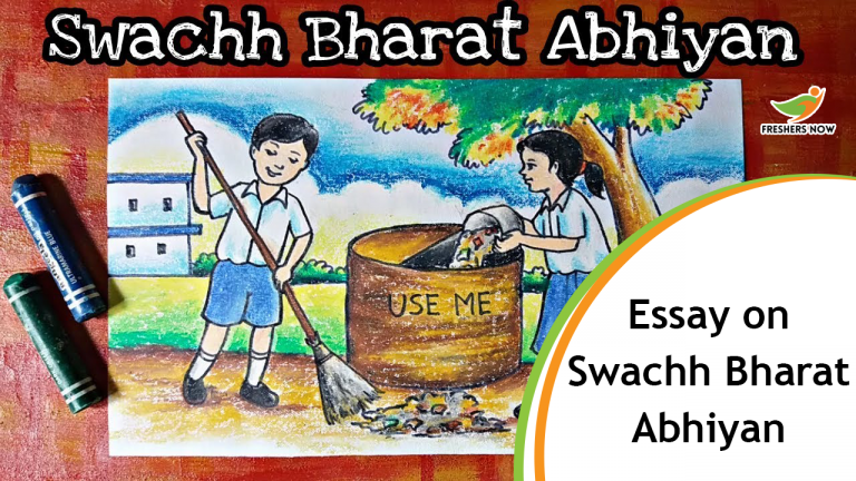 Essay On Swachh Bharat Abhiyan for Students and Children | PDF Download