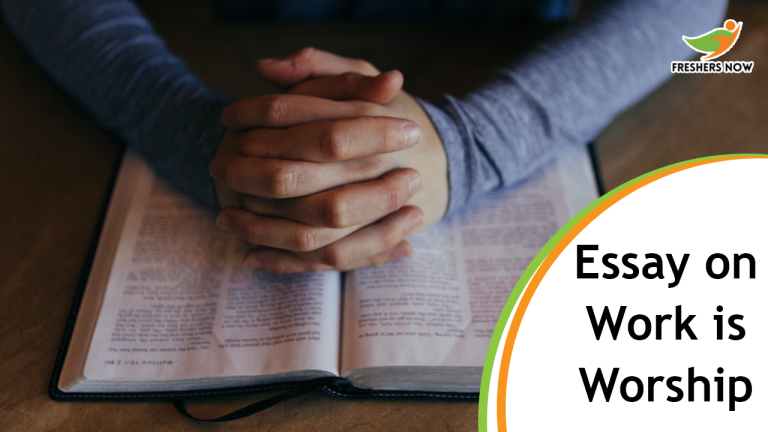 Essay on Work is Worship for Students | PDF Download