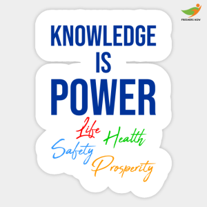 Knowledge is Power life health Quote