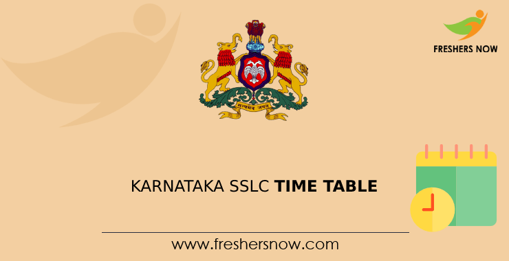 Karnataka SSLC Time Table 2023 PDF (Released) | Karnataka 10th Class Time Table