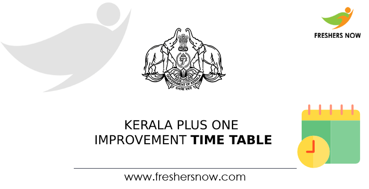 Kerala Plus One Improvement Time Table 2022 PDF (Out) | DHSE Kerala 1st Year Supplementary Exam Dates